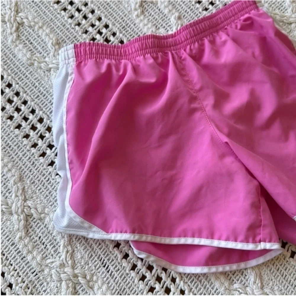 Nike Kids Athletic Shorts in Pink and White